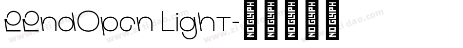 22ndOpen Light字体转换